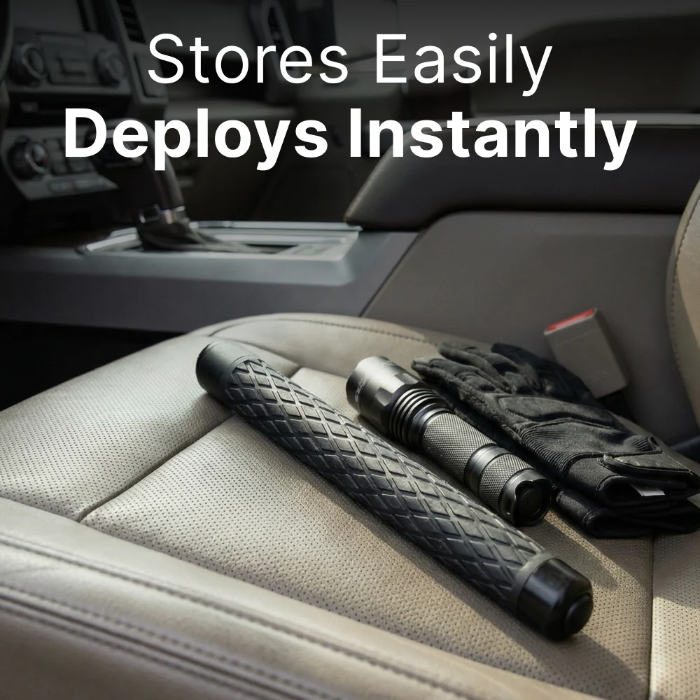 Police Force Tactical Expandable Solid Steel Baton 31" - Image 5