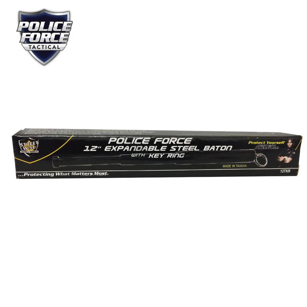 Police Force Tactical Expandable Steel Keychain Baton 12" - Image 7