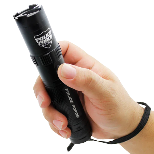 Police Force Tactical Rechargeable Stun Gun Flashlight 9.2M - Image 3