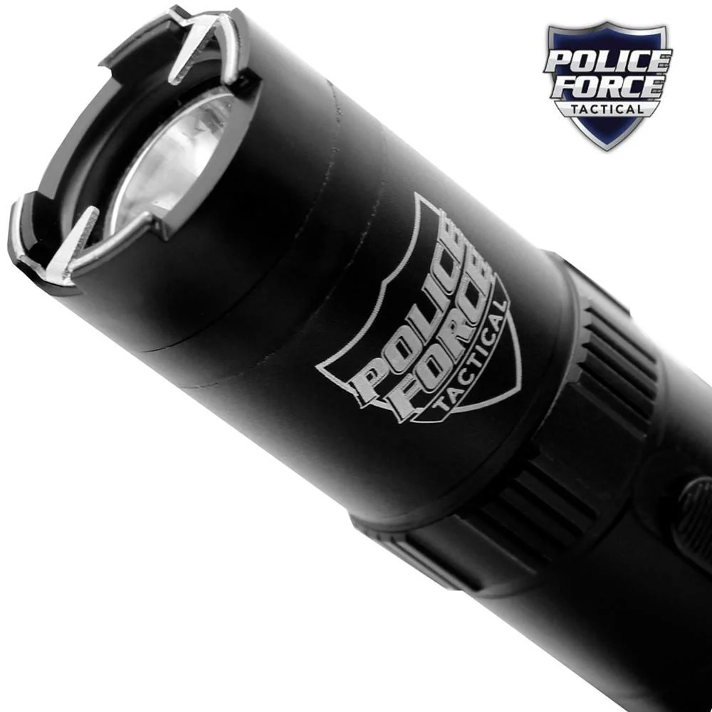 Police Force Tactical Rechargeable Stun Gun Flashlight 9.2M - Image 4