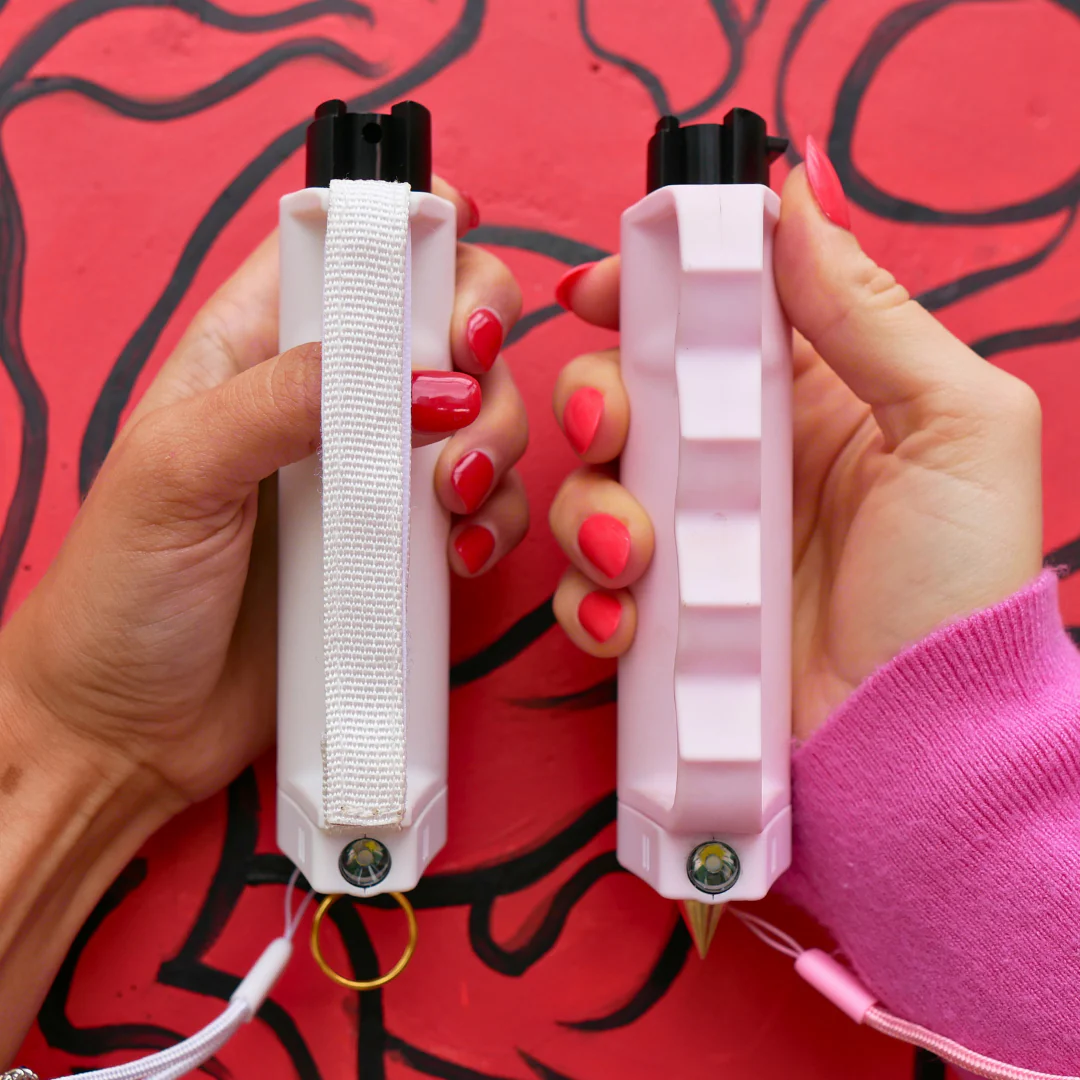 Safely Sidekick LED Panic Alarm Pepper Spray Glass Breaker w/ Knux Grip - Image 3