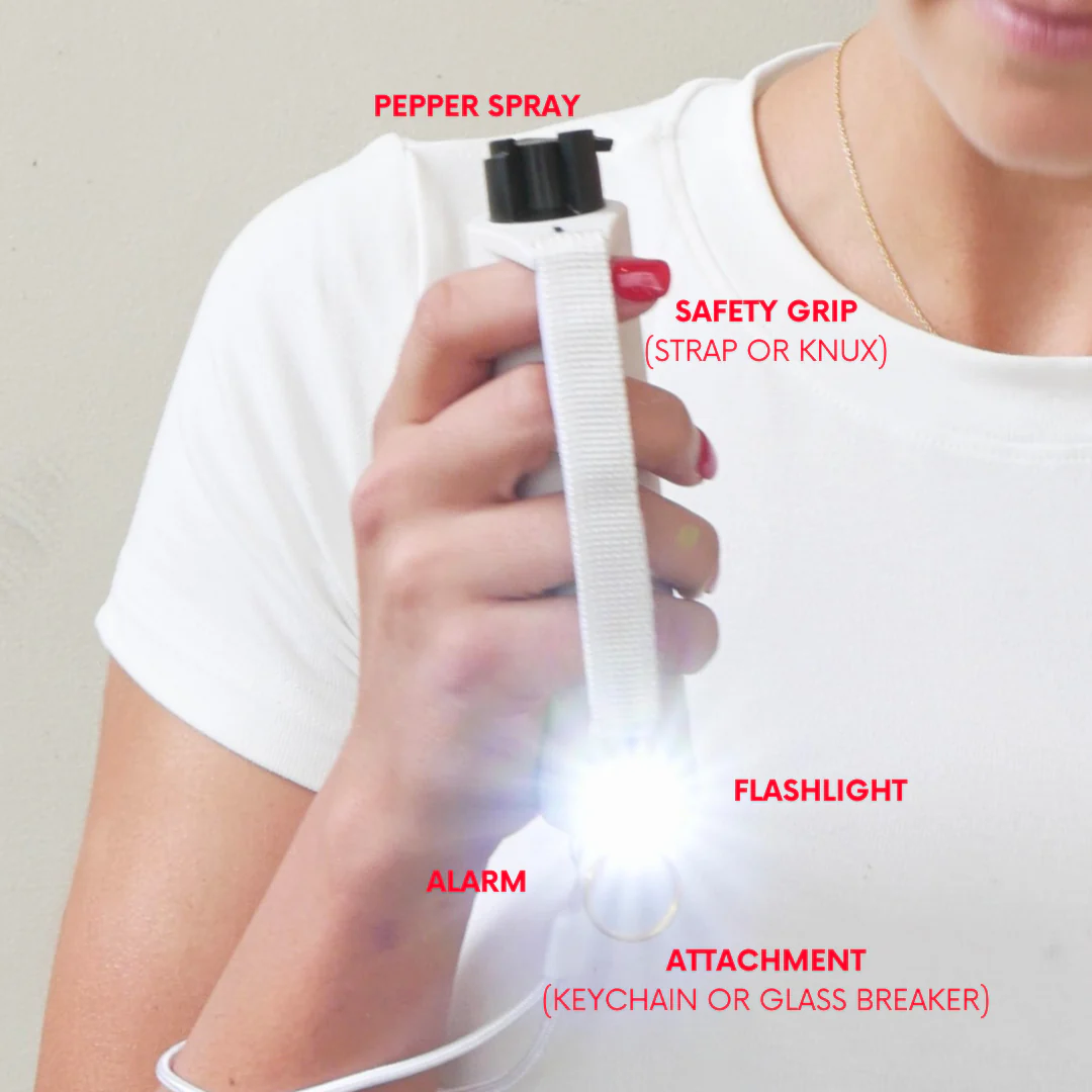 Safely Sidekick LED Panic Alarm Pepper Spray Glass Breaker w/ Knux Grip - Image 6