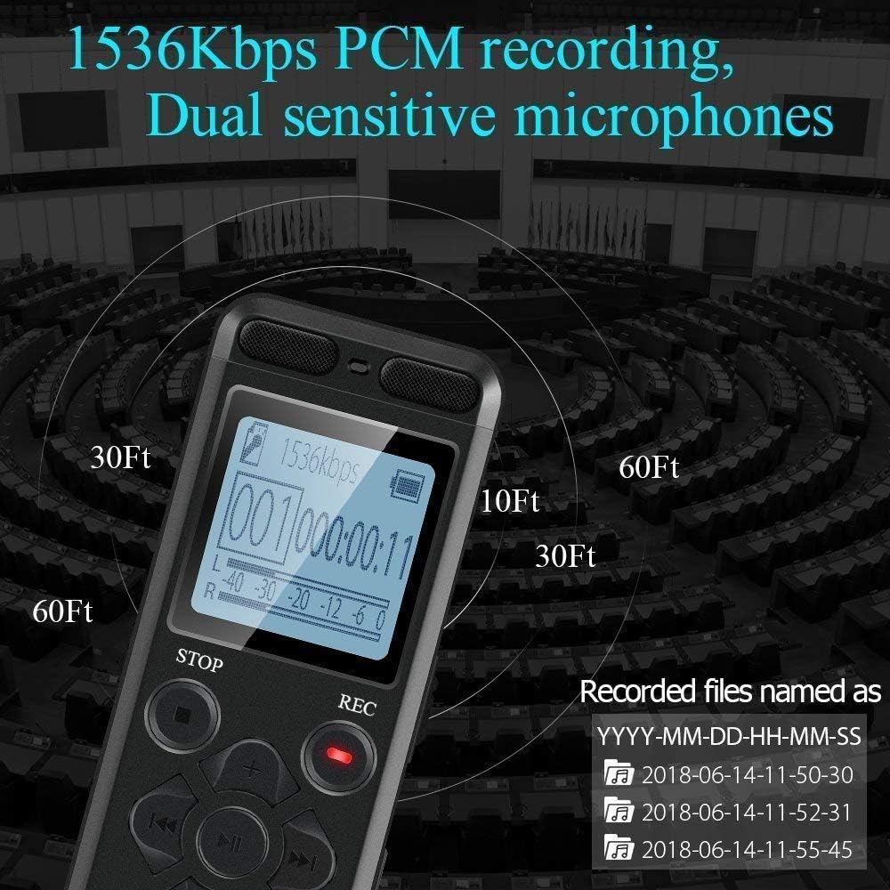 SpyWfi Voice Activated Rechargeable Audio Recorder 16GB - Image 3
