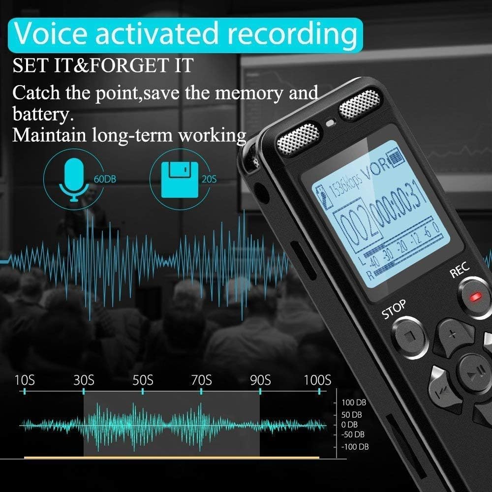 SpyWfi Voice Activated Rechargeable Audio Recorder 16GB - Image 4