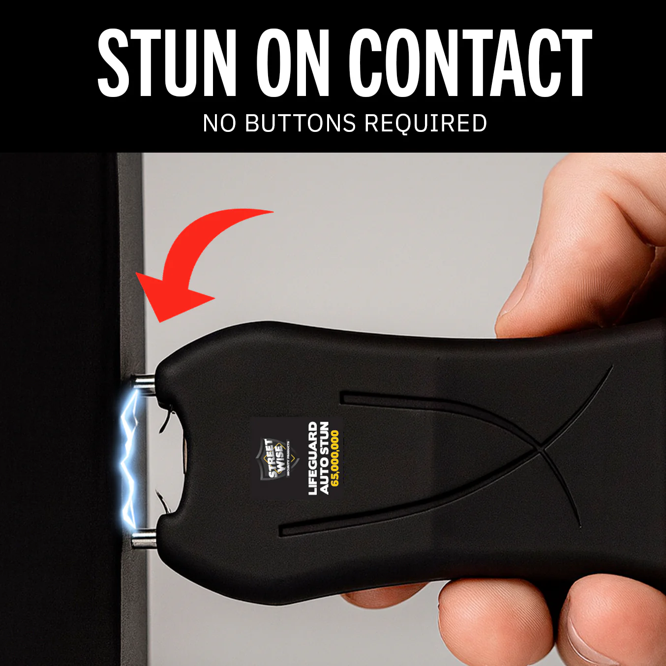 Streetwise Lifeguard 65,000,000* Stun Gun with Auto Stun - Image 4