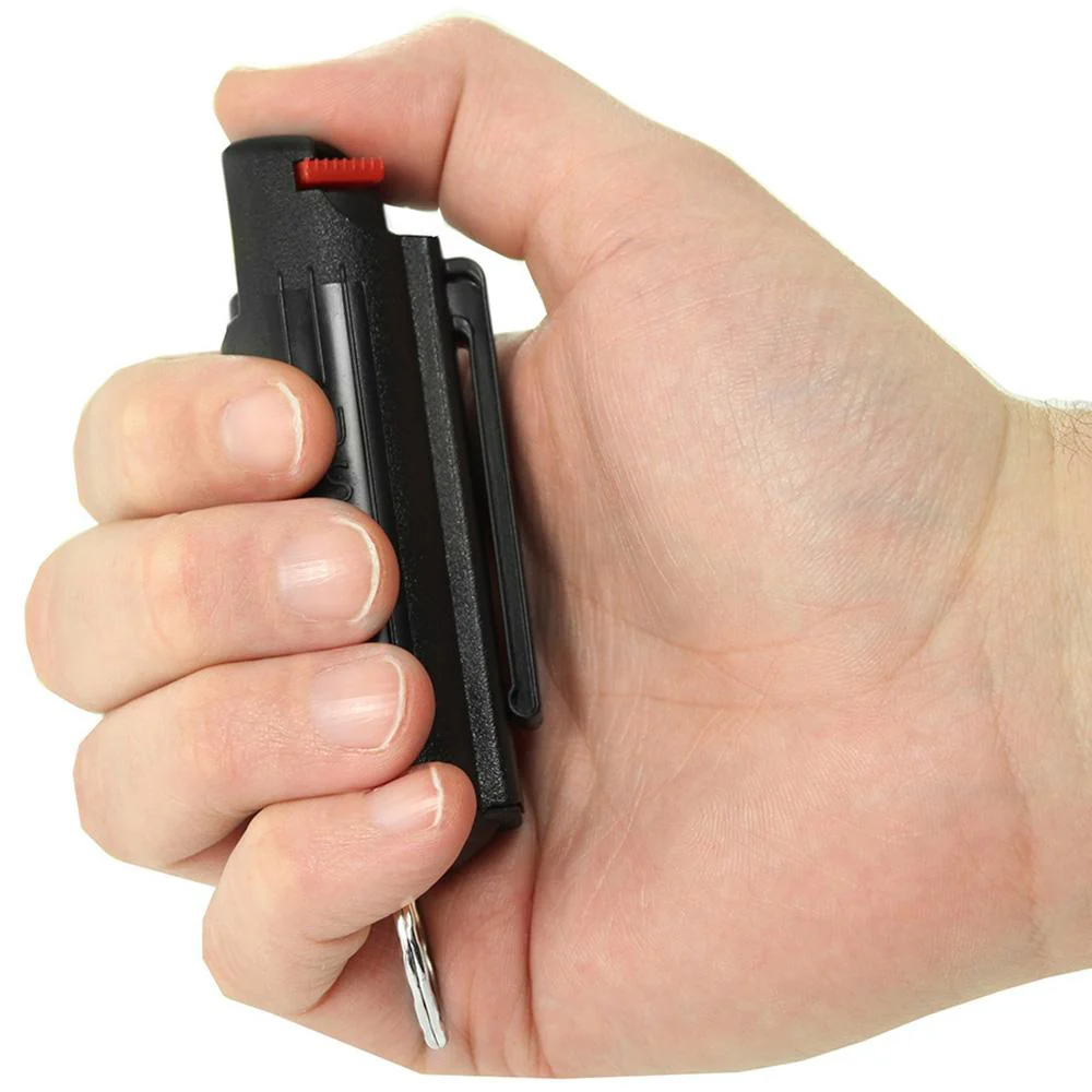 Stun Gun & Pepper Spray Self-Defense Keychain Weapon Set - Image 3