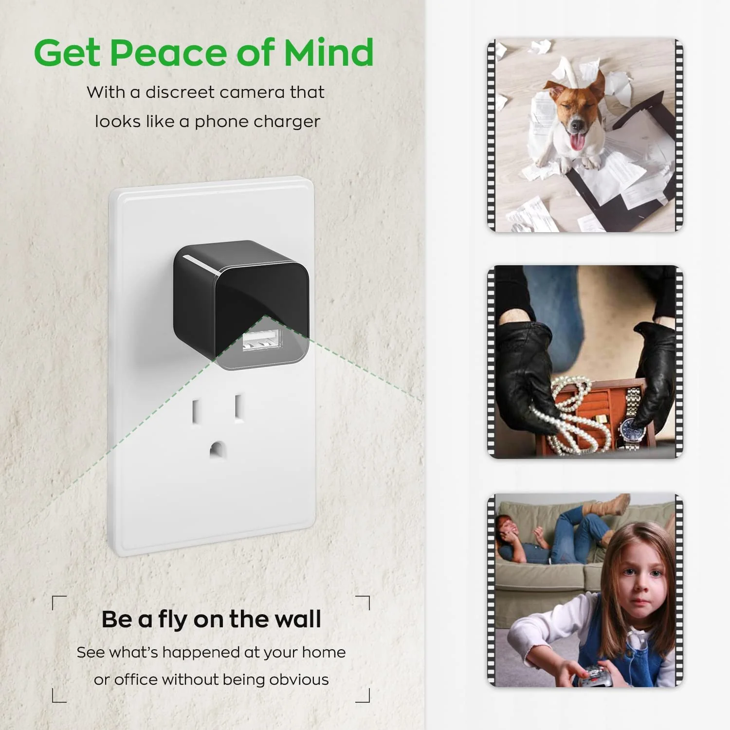 SpyWfi USB Wall Charger Motion Detection Hidden Spy Camera 1080p HD WiFi - Image 5