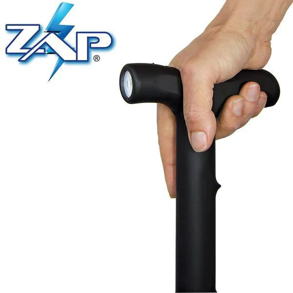 ZAP Rechargeable LED Stun Gun Walking Cane 1M - Image 5